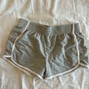 F21 gray dolphin shorts